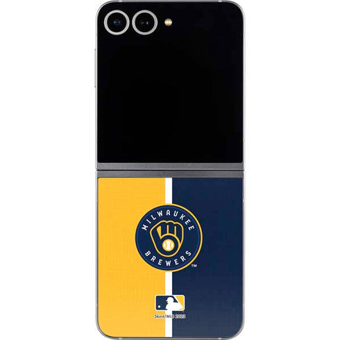 MLB Milwaukee Brewers Split Galaxy Z Flip6 Skin